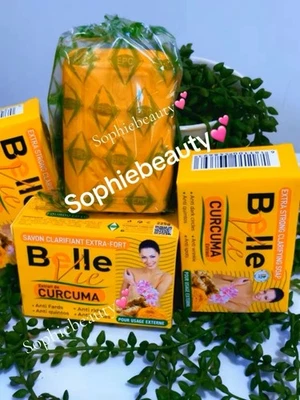 3pcs Belle Vie Curcuma Extracts ,Soap 225g.soap clarifying. - Image 1 of 4