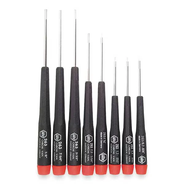 Wiha Precision Screwdriver Set,Hex,SAE,8 pcs. 26391 Wiha 26391 084705263915 CVM - Image 1 of 1