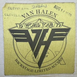 Van Halen 1979 World Tour Backstage Pass Cleveland 14.08.79 - Bild 1 von 1