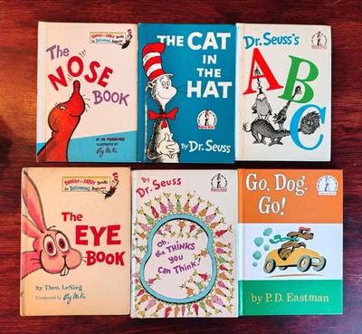 Lot of 6 Dr Seuss Beginner & Beginning Bright Early Books Classic Hardcover MIX - Image 1 of 3