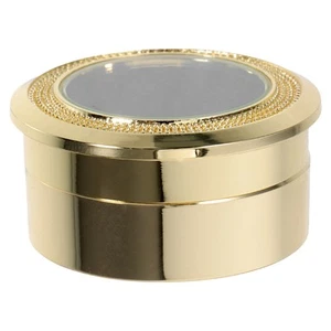 Caja de almacenamiento de joyas tapa transparente gemas cajas vitrina de vidrio - Imagen 1 de 12
