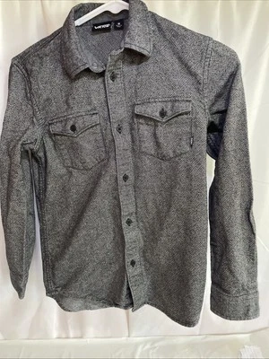 Vans Shirt Gray Boys Size Medium Button Down Long Sleeve - Image 1 of 4