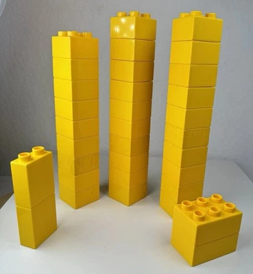 Lego Duplo Lote De 33 Ladrillos Amarillo Brillante 2x4 2x2 2x3 Grandes Bloques De Construcción Foto 1 de 4
