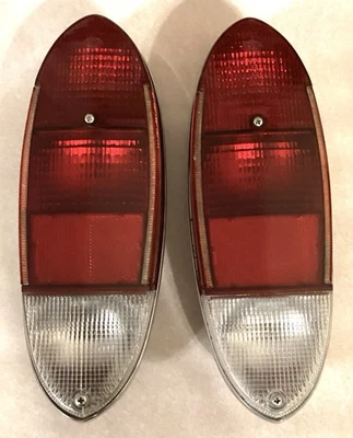 Juego de lentes y carcasa de luces traseras Hella 1970-1974 VW Karmann Ghia B1 Foto 1 de 4