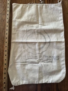 Vintage Wood’s Seeds  T.W. Wood & Sons Richmond, VA Seed Sack Bag Cloth - Picture 1 of 4