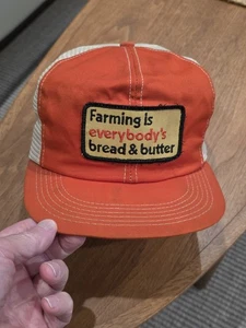 🔥 Vintage 70er-80er Jahre Bauern Snapback Trucker Style Mütze - Bild 1 von 10