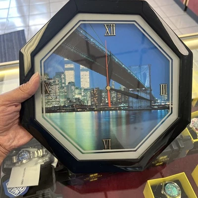 Estatua del Empire Building de la ciudad de Nueva York 😱 Reloj de pared colgante de pared arte hora (BONITO) Foto 1 de 4