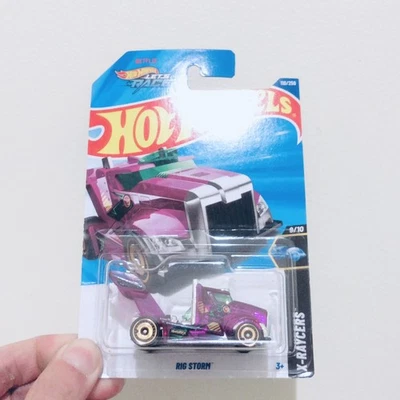 Hot Wheels Rig Storm X-Raycers Long Card 110/250 Purple Treasure Hunt NEW - Image 1 of 3