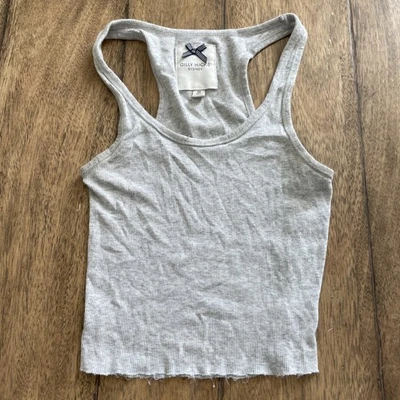 Gilly Hicks Crop Tank Top Gray Sz XS - Image 1 of 4