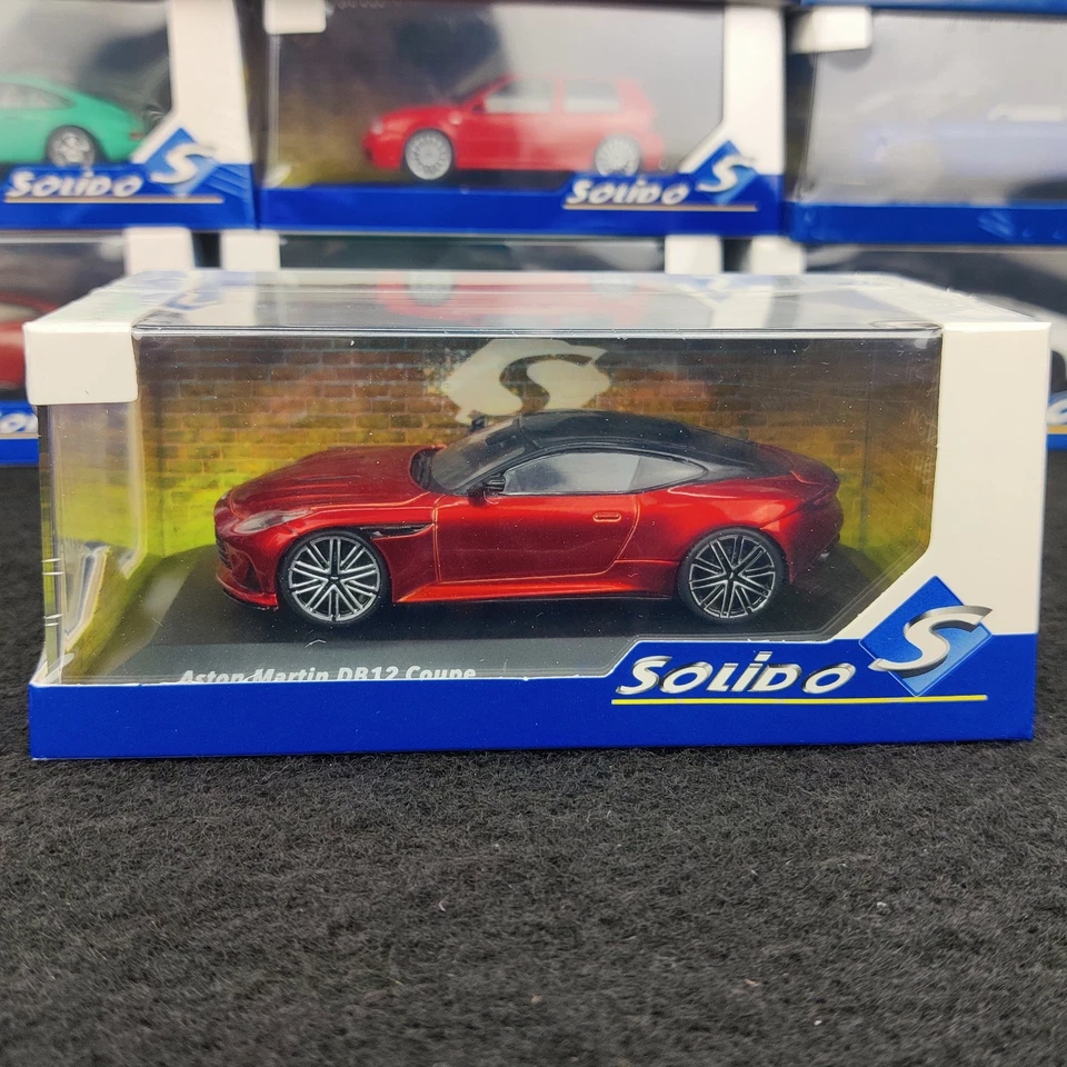 VOITURE SOLIDO ASTON MARTIN DB12 COUPE ROUGE 2023 1:43 NEUF BOITE S4315701 - Photo 1/4