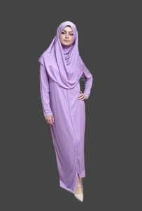 Viola M: abbigliamento da preghiera vestito velo burqa musulmano Khimar islamico - Foto 1 di 1