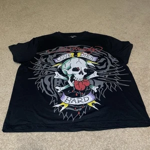 Ed Hardy men’s skull and crossbones, graphic T-shirt Size 2XL MM-2293 - Picture 1 of 7