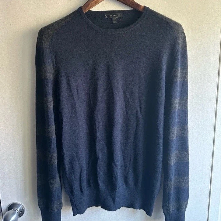 Belstaff Dark Navy Crewneck Cashmere Silk Sweater US L - Image 1 of 4
