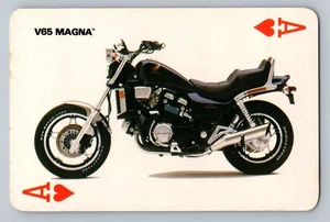 Carta da gioco vintage Honda V65 Magna Moto Classic Cruiser da collezione - Foto 1 di 2