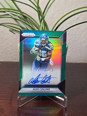 Alex Collins: 2016 Panini Prizm Green Auto #RA-ACL - Image 1 of 3