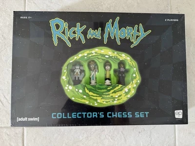 Rick and Morty Collector’s Chess Set – Brand New Sealed Adult Swim - Image 1 of 2