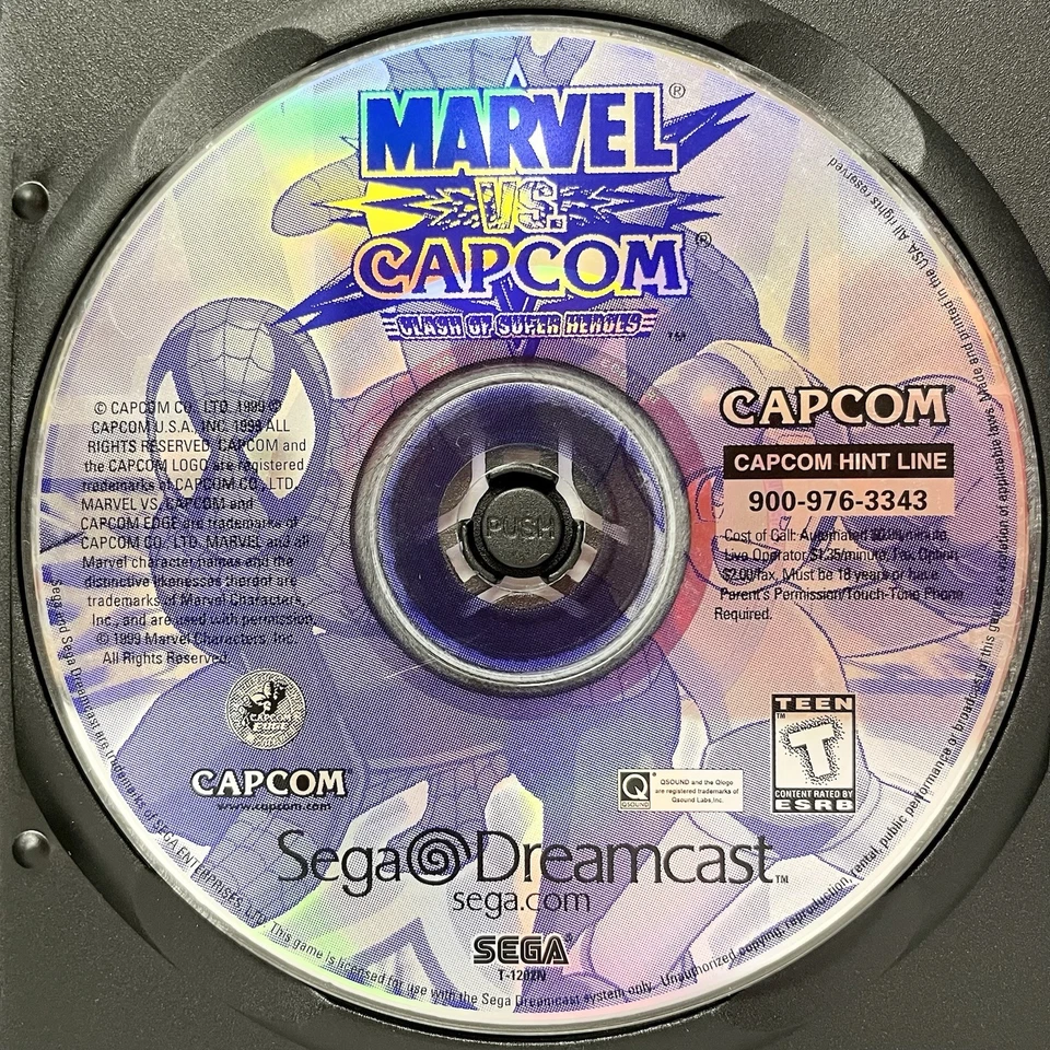 Vintage Marvel vs Capcom Sega Dreamcast Game Disc Only 1999 Capcom TESTED - Image 1 of 1
