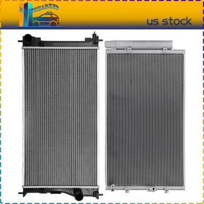 Fit For 2013 2014 15-2016 Scion FR-S Aluminum Radiator and AC Cooling Condenser Foto 1 de 4