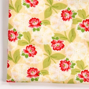 Brenda Riddle Designs Yellow Cotton Quilting Fabric Ambleside Remnant 19x24 - Picture 1 of 4