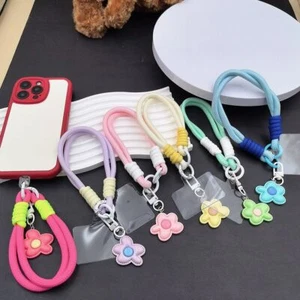 Handmade Leather Flower Strap Phone Accessories Anti-lost Rope - Photo 1 sur 18