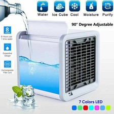 Portable Mini Air Conditioner Cool Cooling Bedroom Artic Cooler Usb Fan Desktop
