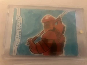TOpps Star Wars Galactic Files Sketch Elite Praetorian Guard Edward Santia - Picture 1 of 2