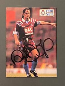 1991 Pro Set Ian Bishop Autographed Card West Ham United English Premier League