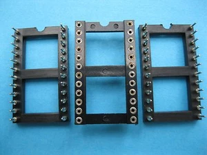 120 pcs IC Socket Adapter Round 24 Pin Headers & (IC)Sockets 2.54mm X=15.24mm - Picture 1 of 5
