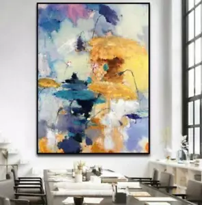 Großes Ölgemälde Farbe Handgemalt Abstrakt Modern Kunst auf Leinwand Wanddeko - Bild 1 von 7