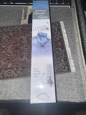 Spectrum 35000 разнообразный настенный держатель вешалка органайзер для шкафа, белый - Изображение 1 из 3