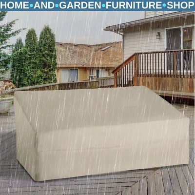 Waterproof 600D Oxford Furniture Cover Outdoor Garden Protector for 3 Sofa Seats