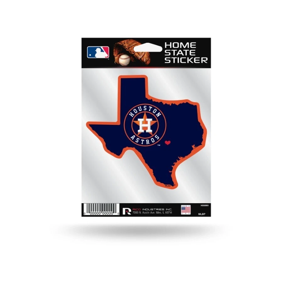 Houston Astros MLB Home State Sticker - Image 1 of 1