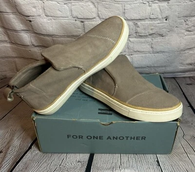 Toms Para Mujer Paxton Tostado Gamuza Media Zapatilla Sin Cordones Botines Talla 9 Foto 1 de 4
