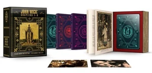 John Wick 1-3 Stash Book SteelBook + 6 Continental Coin Replica (4K UHD+Blu-ray) - Picture 1 of 8