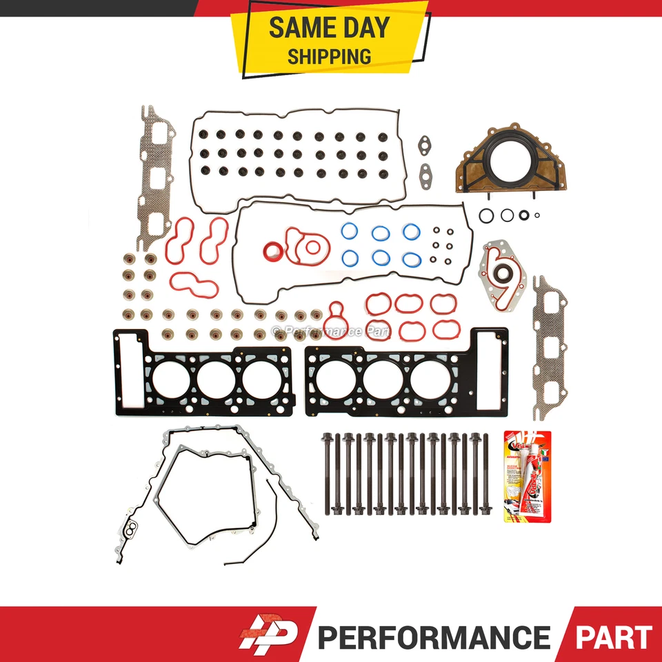 Juego completo de juntas pernos de cabeza para 05-09 Chrysler 300 Dodge Magnum Charger 2.7 Foto 1 de 4