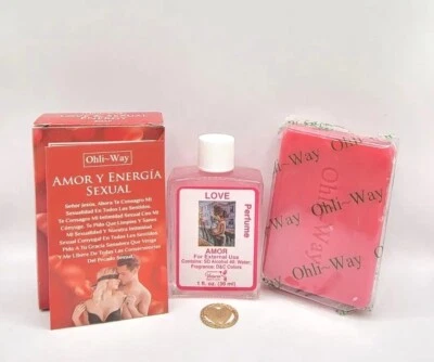 ARTESANIA PERU JABON AMOR Y ENERGIA SEXUAL PERFUME CON FEROMONAS ORACION Y AMULETO INCLUIDOS !!