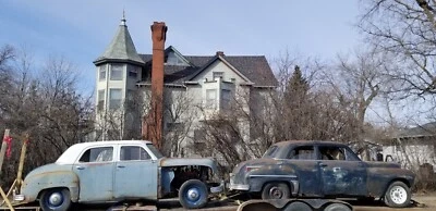 Manijas y escudos de 4 puertas 1949 Plymouth Chrysler Dodge Mopar DeSoto 49 50 Foto 1 de 4