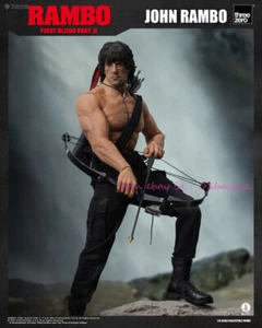 Perfect Threezero 1/6 First Blood Part 2.0 John Rambo Action Figure In Stock Toy - Picture 1 of 20