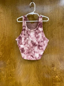 Women "Athleta" brownish red tie dye croped tank top Size Sm.P.O. - Picture 1 of 2