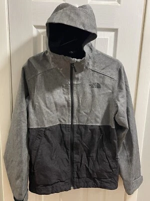 The North Face Dry-vent Millerton Hooded Coat Jacket Size Medium Black And Grey - Image 1 of 4