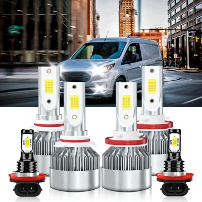Kit combinado de 6x faros antiniebla LED 6000K para Ford Transit-250 2023-2023 Foto 1 de 4