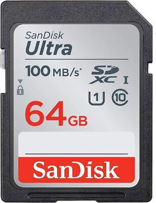 SanDisk Ultra 64GB SDXC Memory Card, Up to 100 MB/s, Class 10, UHS-I UK SD - Image 1 of 4