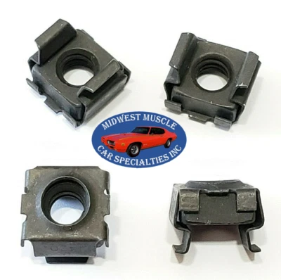 1/4-20 Cuerpo Guardabarros Puerta Radiador Soporte Tuerca Jaula Cuadrada Se Adapta a Chrysler 4 piezas TR Foto 1 de 4
