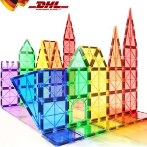 64/80Stk Blocks Magnetic Building Kinder Spielzeug Magnetische Bausteine Blöcke - Bild 1 von 21