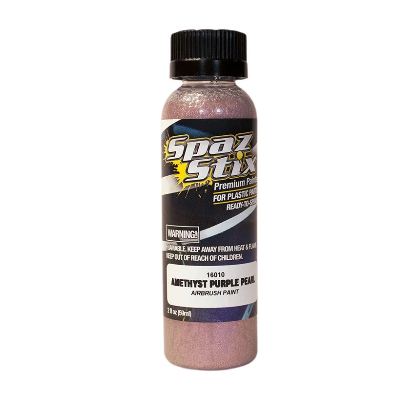 SPAZ STIX AMETHYST PURPLE PEARL  AIRBRUSH PAINT 2 OZ. SZX16010 LEXAN RC R/C NEW - Image 1 of 1
