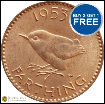 FARTHING Elizabeth & GeorgeVI  Each Choose your Date 1937-1956 - Image 1 of 2
