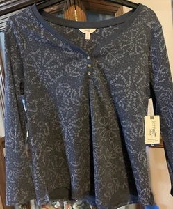 Terra & Sky NEW Henley Sweater 4X 28W-30W Casual 3 Button Pullover NWT 070 - Picture 1 of 8