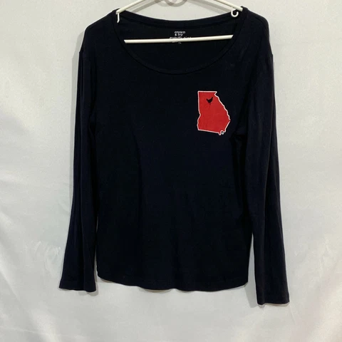 Georgia State Panthers Crown & Ivy Womens Black Long Sleeve T Shirt Size XL Cover