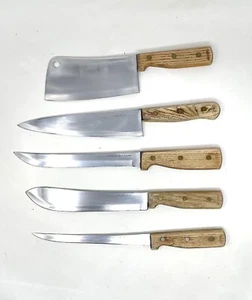 YORKTOWNE Stainless Steel Kitchen Knife Set 5 Piece Made in Japan - Picture 1 of 3