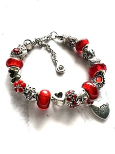 MOM European Style Charm Bracelets Wrist 7.0 to 8.0" Remember a Moment with Mom - Picture 1 of 23